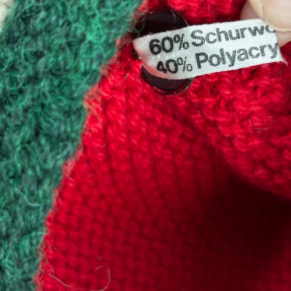 VTG 70s Loden Plankl Kids Austrian Trachten Cardigan Wool Nordic Christmas Sz 6 - Picture 6 of 10